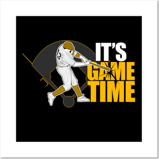 It's Game Time - Baseball (Yellow) Posters and Art